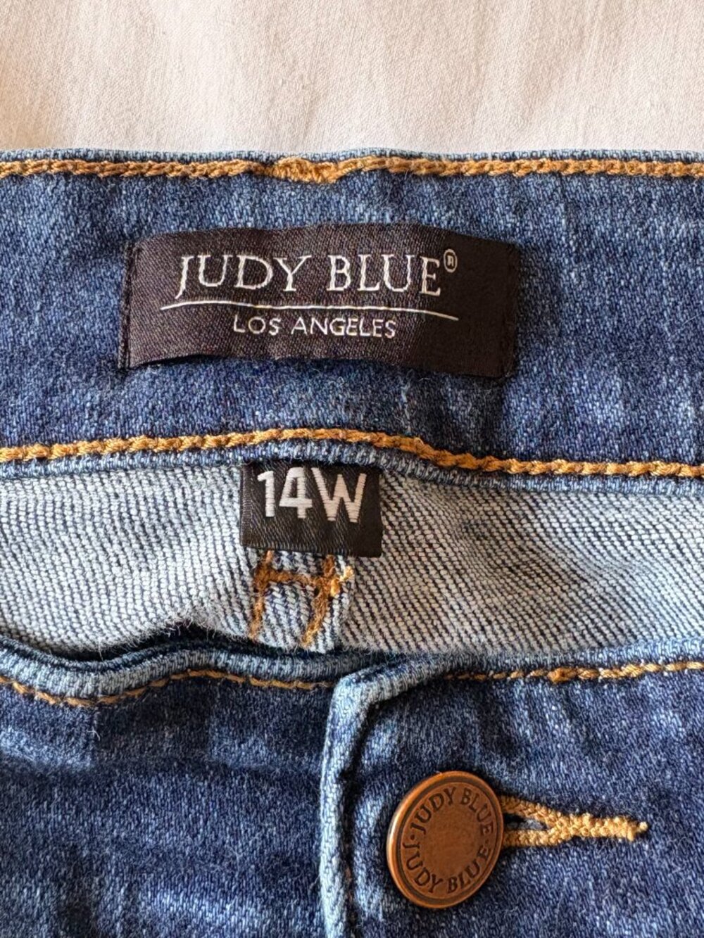 Judy Blue Mid Rise Classic Skinny Jeans Size 14W High Stretch Boutique Denim - Picture 4 of 9